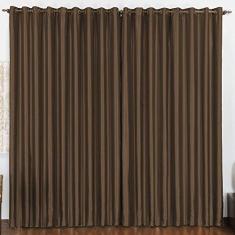 Cortina 2 Mts Sala Quarto Escritório Blackout para Varão Tabaco