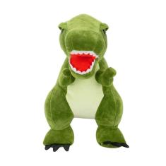 Dinossauro Tiranossauro Verde 34Cm - Pelúcia