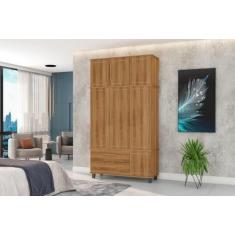 Roupeiro / Guarda Roupas HOU Triplex 3 Portas + 2 Gavetas Com Cabideir
