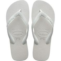 Chinelo Havaianas Top FC Infantil, Branco, 29/30