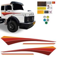 Faixa Mercedes-benz Mb 1525 1915 Adesivo Vermelho Lateral - SPORTINOX