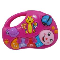 Brinquedo Piano Teclado Infantil Musical Centopeia - TZE KIDS, Pink