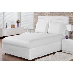 Jogo De Lençol King 3 Peças 40Cm Com Elástico Cor Branco