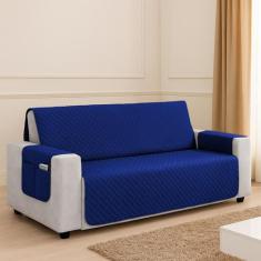 Kit Capa Protetor De Sofá Retratil Reclinável 4 Lugares King com Viés 