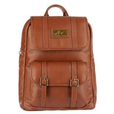 Mochila feminina de couro Trip - Whisky