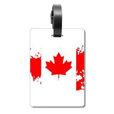 Bandeira do sabor do Canadá e folha de bordo para bagagem, etiqueta para cartão de bagagem