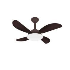 Ventilador De Teto Fly Marrom 4 Pás Silencioso Ventax 220V