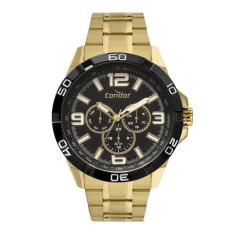 Relógio condor masculino sport civic dourado co6p29jns/4p