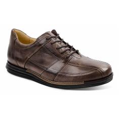 Sapato Social Masculino Conforto Sandro Moscoloni Looper Marrom Escuro