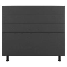 Cabeceira Cama Box Casal Queen Size Malik 160cm Suede Cinza Escuro - Abmaza