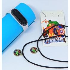 Kit Relógio Infantil Digital Led Menino Esportivo Silicone + Colares A