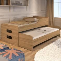 Bicama Solteiro Bibox Cama com Auxiliar Reforçada até 120kg - Basoto B