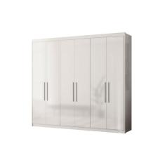 Guarda Roupa 6 Portas 2 Gavetas Venice Branco - Demóbile