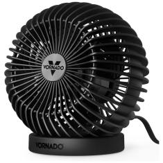 Ventilador Pessoal de Mesa com 2 Velocidades, Inclinação Ajustável e Silencioso, 110V 21W, Vornado SPHERE, Preto