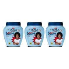 Creme Skala 1Kg Mais Crespinhos-Kit C/3Un