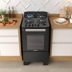 Fogão Itamaster 4 Bocas Digital Preto Bivolt