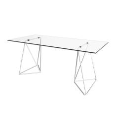 Mesa De Escritório Cavalete Arame Bela Vista Branco New Green - Branco