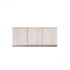 Armário Aéreo Para Cozinha Andréia 120 Cm Com 3 Portas Castanha-avelã