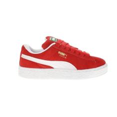 PUMA Tênis masculino de camurça GG, Para todos os tempos, vermelho/PUMA branco, 41