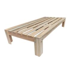 Cama solteiro padrão sem pintura (crua) - PENAFORT