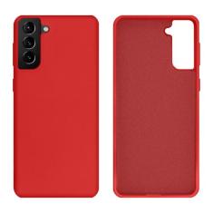 Capinha para Galaxy S21 Plus Silicone Aveludado - GCM, Vermelho