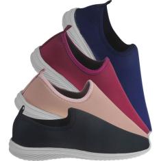 Tênis Calce Fácil Leve Macio Beto Calçados Unissex, Preto, 30