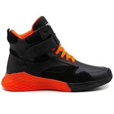 Tênis Rock Fit Van Halen Preto e Laranja-Unissex