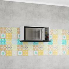 Armário para Micro-ondas Bartira Rubi com Nicho - 42,5x80,1x45cm