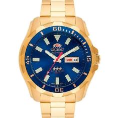 Relógio Orient Masculino Dourado 469GP078F D1KX