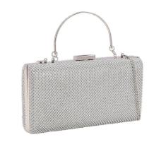 Bolsa Clutch Festa Feminina Strass Alça Chenson 3182602 Cor:Prata