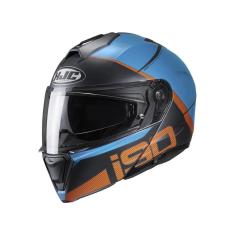 Capacete Hjc I90 May Azul E Laranja 63 [f016]
