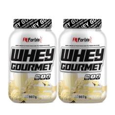Kit 2X Whey Protein Gourmet 907g Pote - FN Forbis Nutrition (Único, Baunilha Ice Cream)