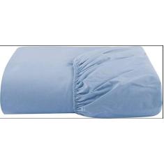 Lençol Avulso C/Elástico ul Claro Solteiro 100 % Algodão - Vigui