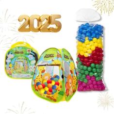 Barraca Infantil Dobrável + 50 Bolinhas  Brinquedo Portátil Educativo 