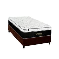 Cama Box Solteiro: Colchão Molas Luckspuma MasterPocket Ensacadas Luck