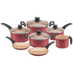 Jogo De Panelas 07 Peças Antiaderente Panelux