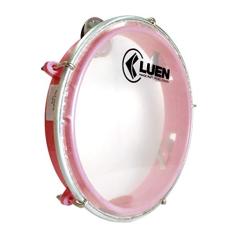 Pandeiro Abs Vermelho Junior Pele Cristal 08"