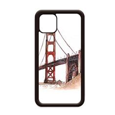 Capa Golden Gate Bridge nos EUA Califórnia para iPhone 12 Pro Max para Apple Mini Mobile Case Shell