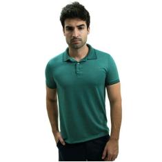 Camiseta Masculina Gola Polo Ixória Verde Prime Viscose Luxo