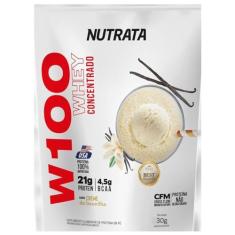 W100 Whey Concentrado - 1 Sachê 30g Baunilha - Nutrata