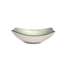 CUBA DE VIDRO OVAL CHANFRADA 46CM CHAMPANHE