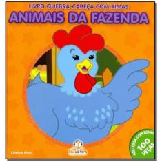 Livro Quebra-cabeca Com Rimas - Animais Da Fazenda