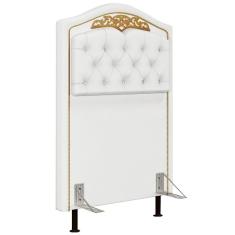 Cabeceira Cama Box Solteiro 90cm Branco