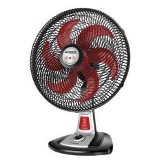 Ventilador De Mesa Mondial Turbo Excellence 40cm Vermelho e Preto 220V