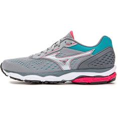 Tênis Mizuno Mirai 3, Feminino, Cinza/Chumbo/Azul, 36