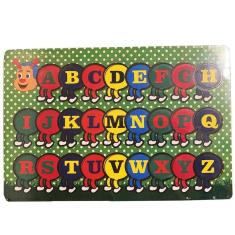 Quebra-cabeça infantil educativo alfabeto centopéia