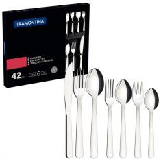 Faqueiro Tramontina Malibu 42 Pecas Aco Inox Classic