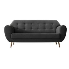 Sofá 3 Lugares Beegees Linho Grafite