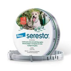 Coleira Seresto Bayer Antipulgas E Carrapatos Para Cães E Gatos Até 8