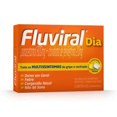 Fluviral Dia Paracetamol 800mg + Cloridrato Fenillefrina 20mg 20 comprimidos 20 Comprimidos